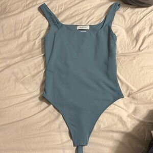 BABATON Sculpt Knit Square Neck Tank Bodysuit